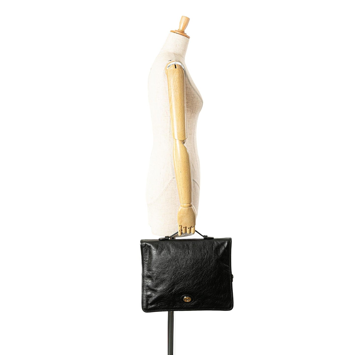 Gucci Soft Leather Interlocking G Portfolio Business Bag