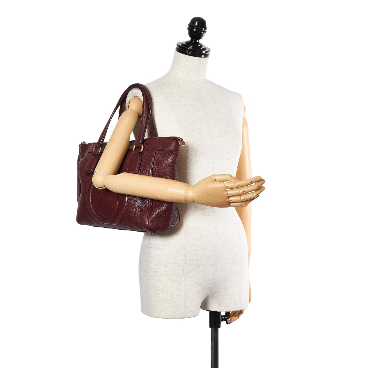 Gucci Soho Working Leather Tote Bag (SHG-23433)
