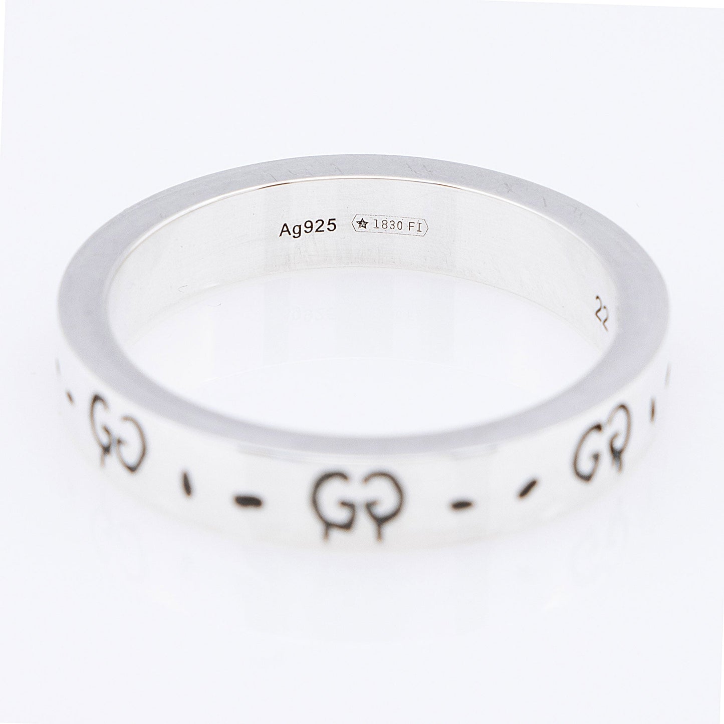 Gucci Sterling Silver Ghost Ring - Size 10
