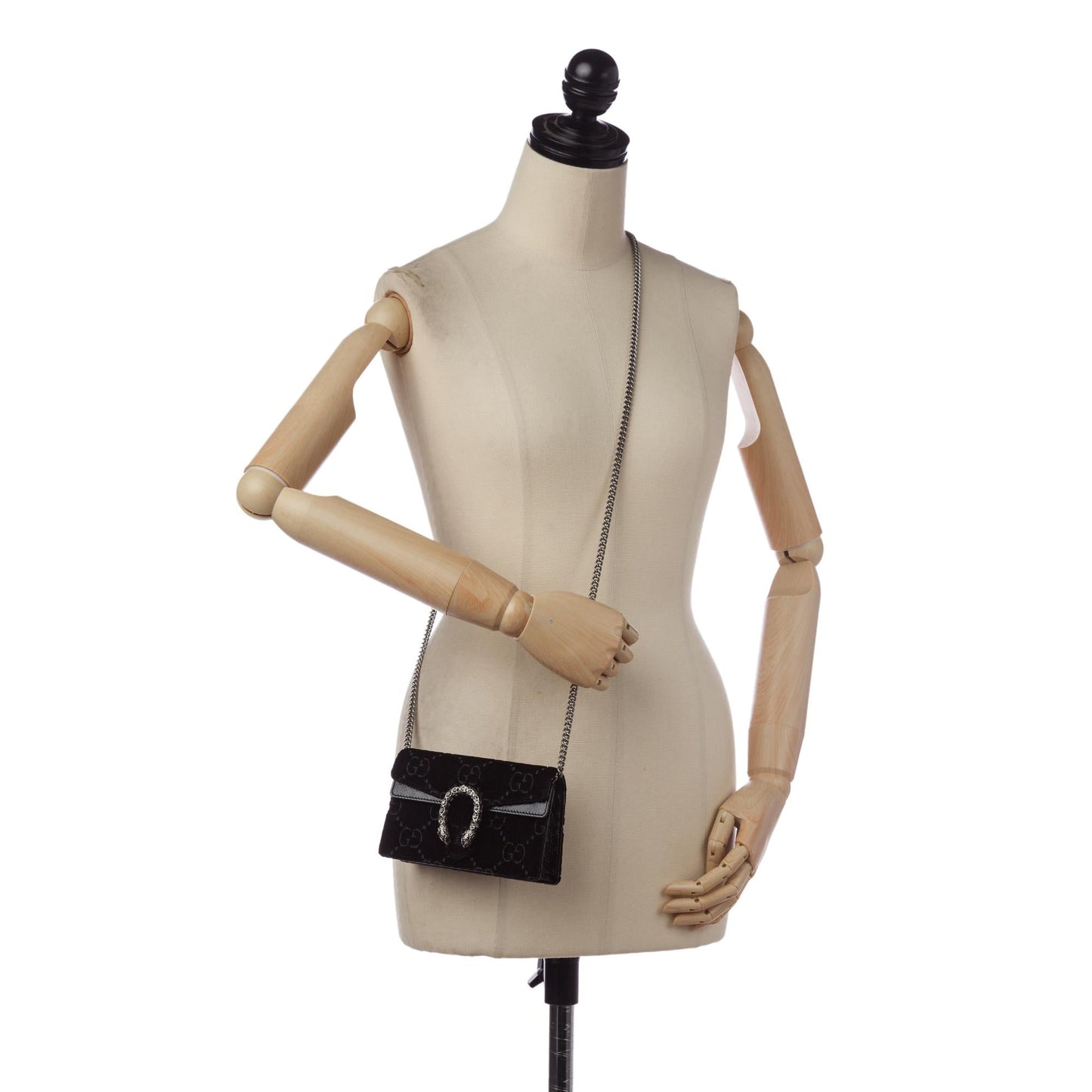 Gucci Super Mini GG Velvet Dionysus Crossbody Bag (SHG-34523)