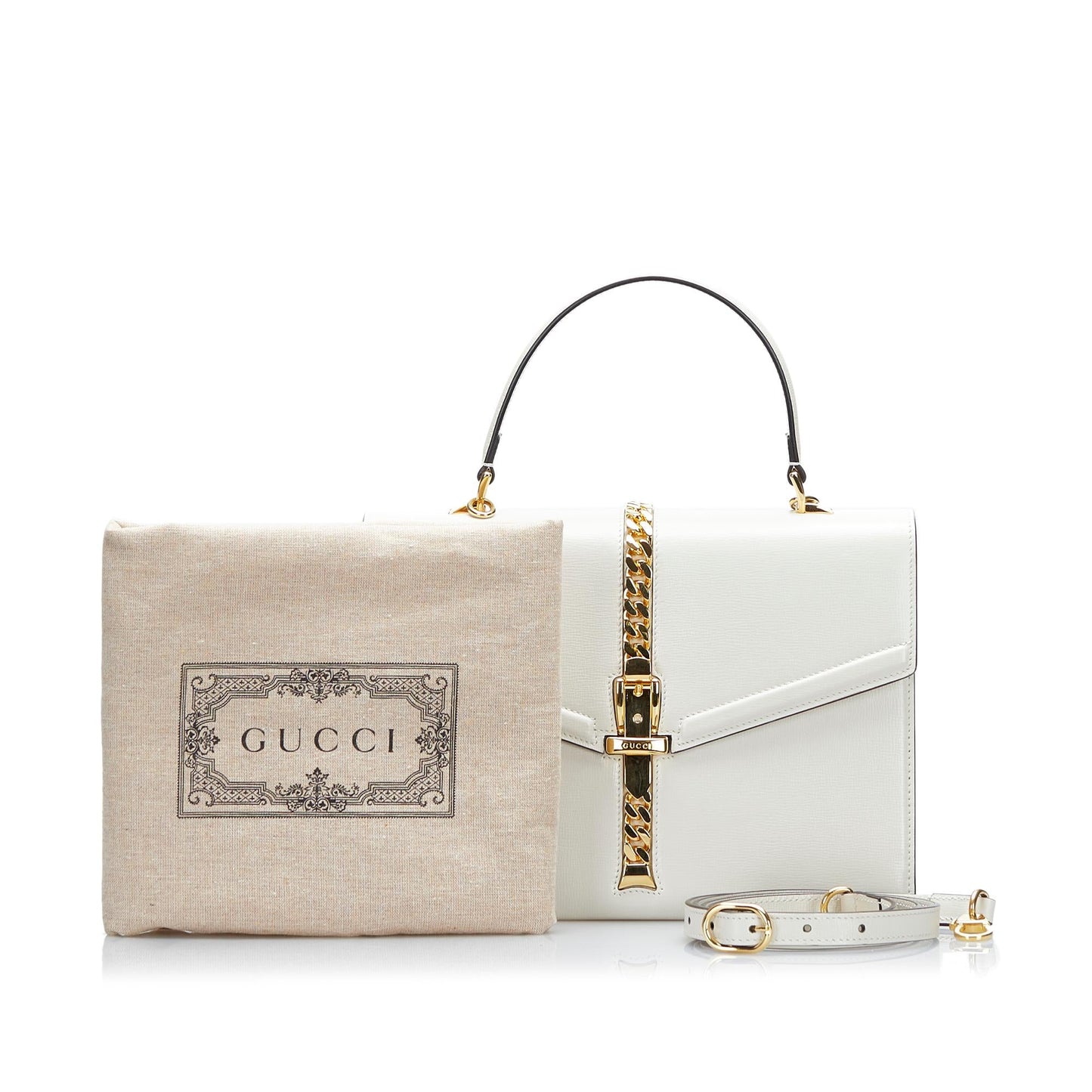 Gucci Sylvie 1969 Leather Satchel (SHG-XLLZGR)