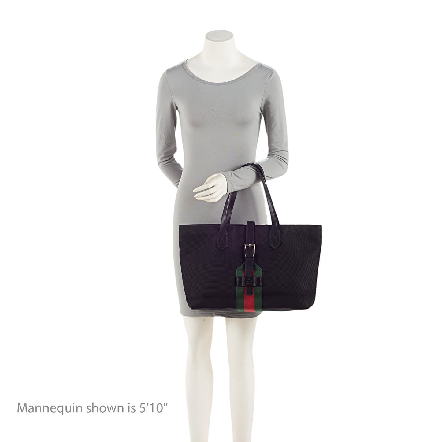 Gucci Techno Canvas Web Buckle Large Tote
