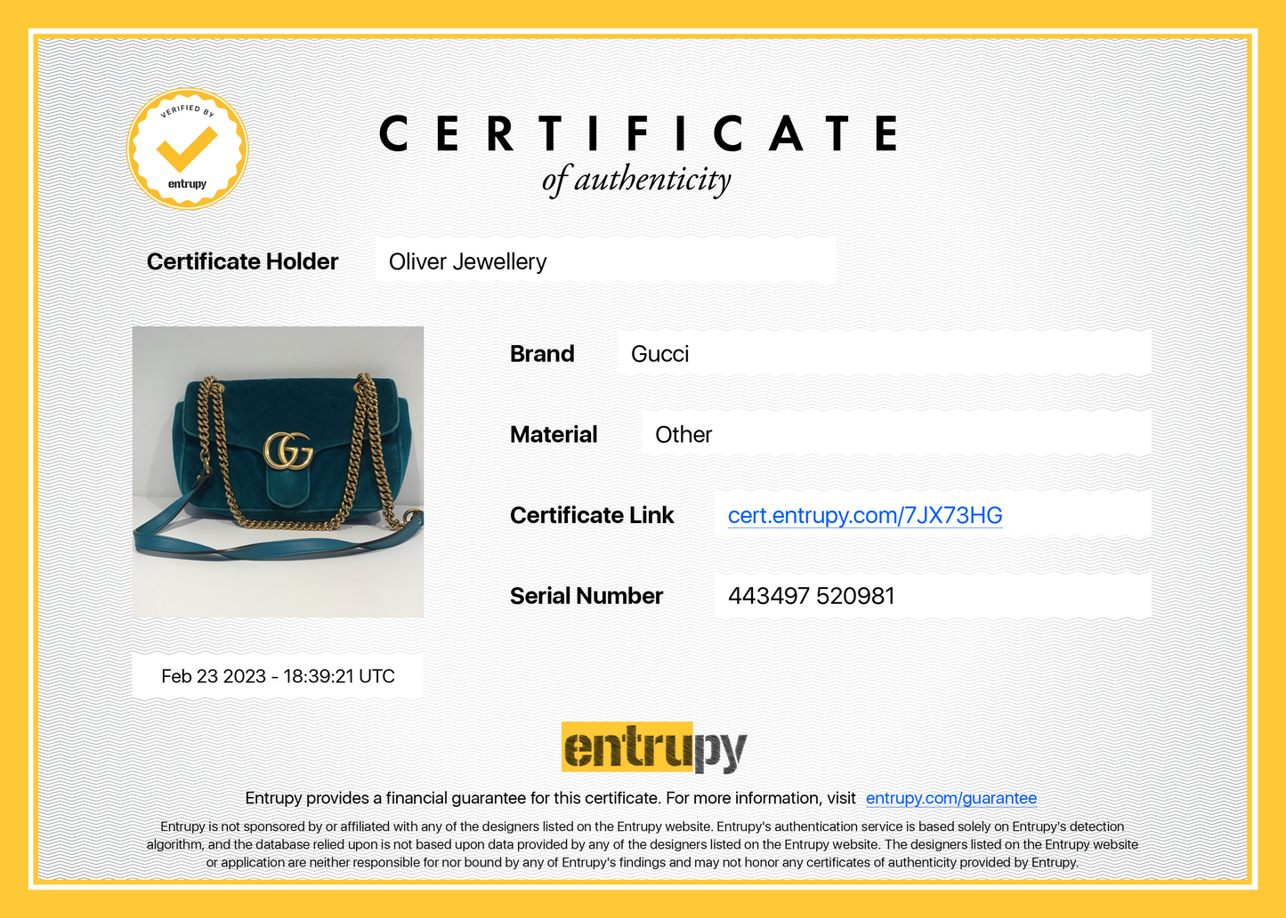 Gucci Velvet Matelasse GG Marmont Small Shoulder Bag
