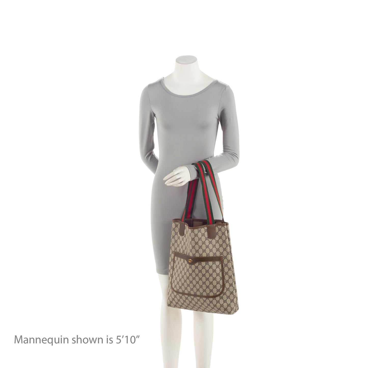 Gucci Vintage GG Plus Web Tote (SHF-hILX0s)