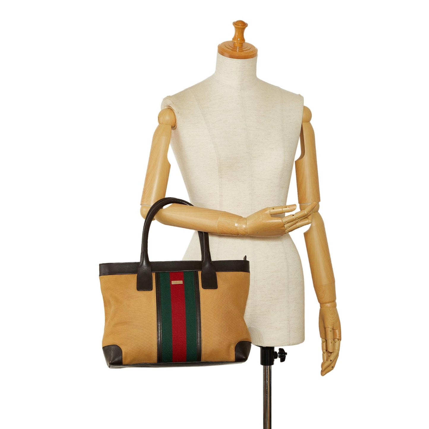 Gucci Web Canvas Tote Bag (SHG-qyC5YN)