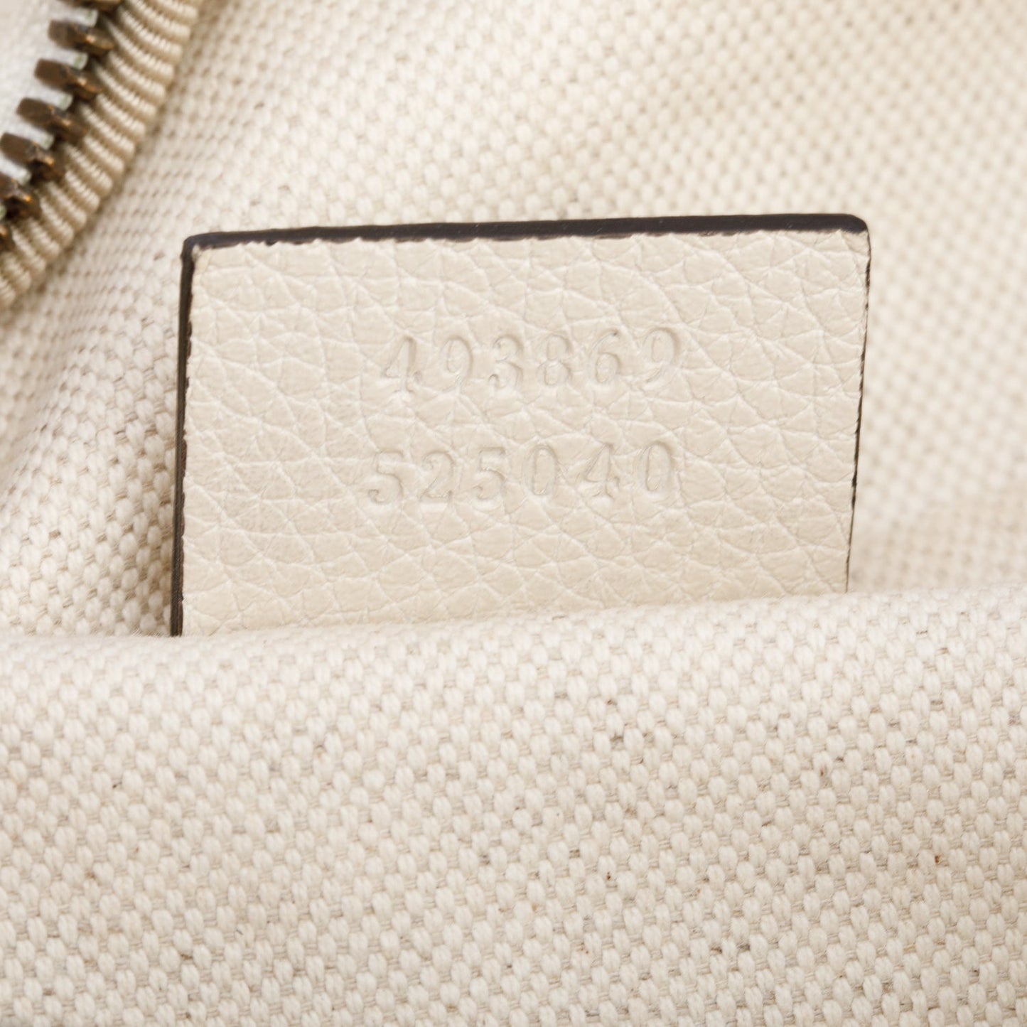 Gucci White Logo Print Calfskin Leather Large Belt Bag