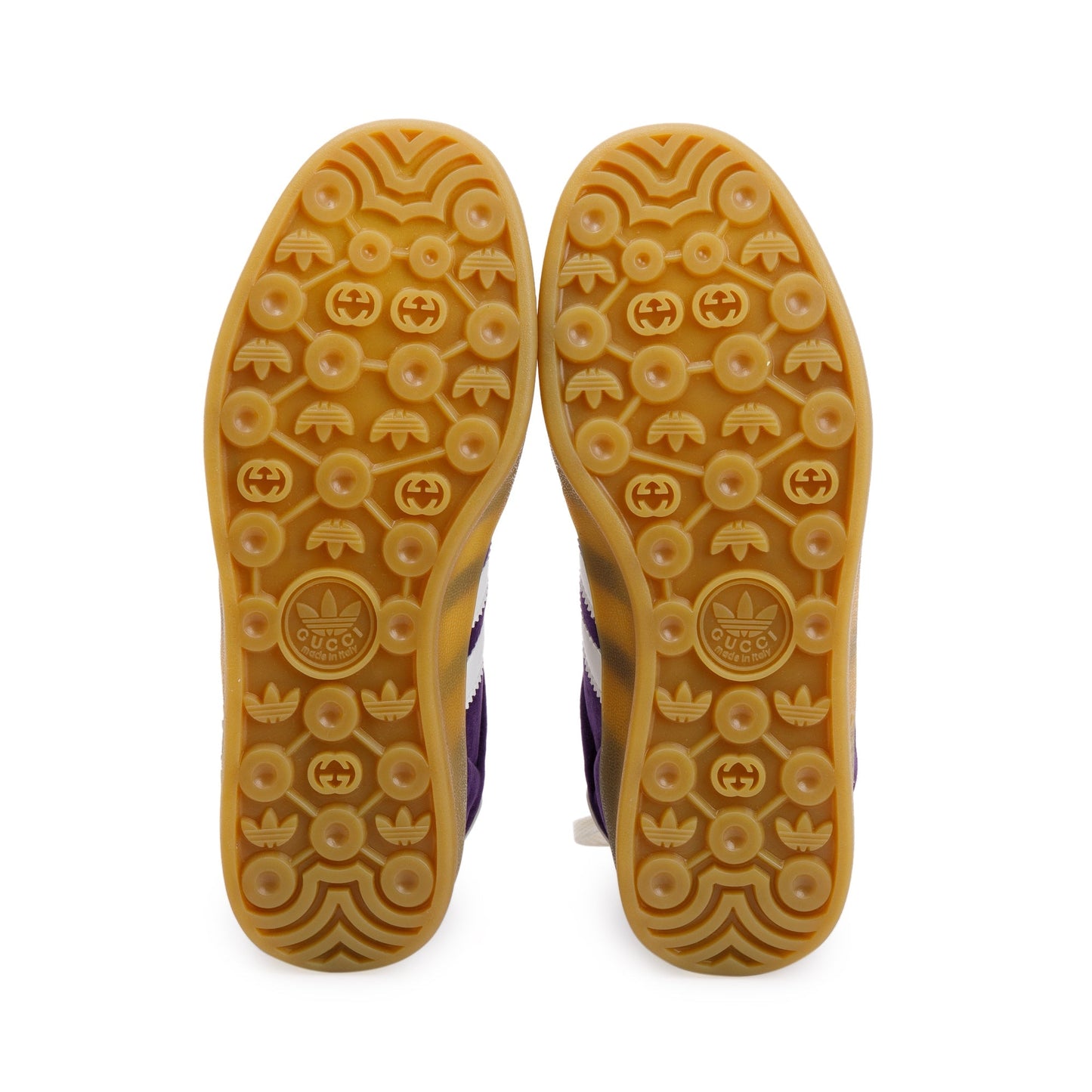 Gucci X Adidas Purple Velvet Gazelle Sneakers, Size 38
