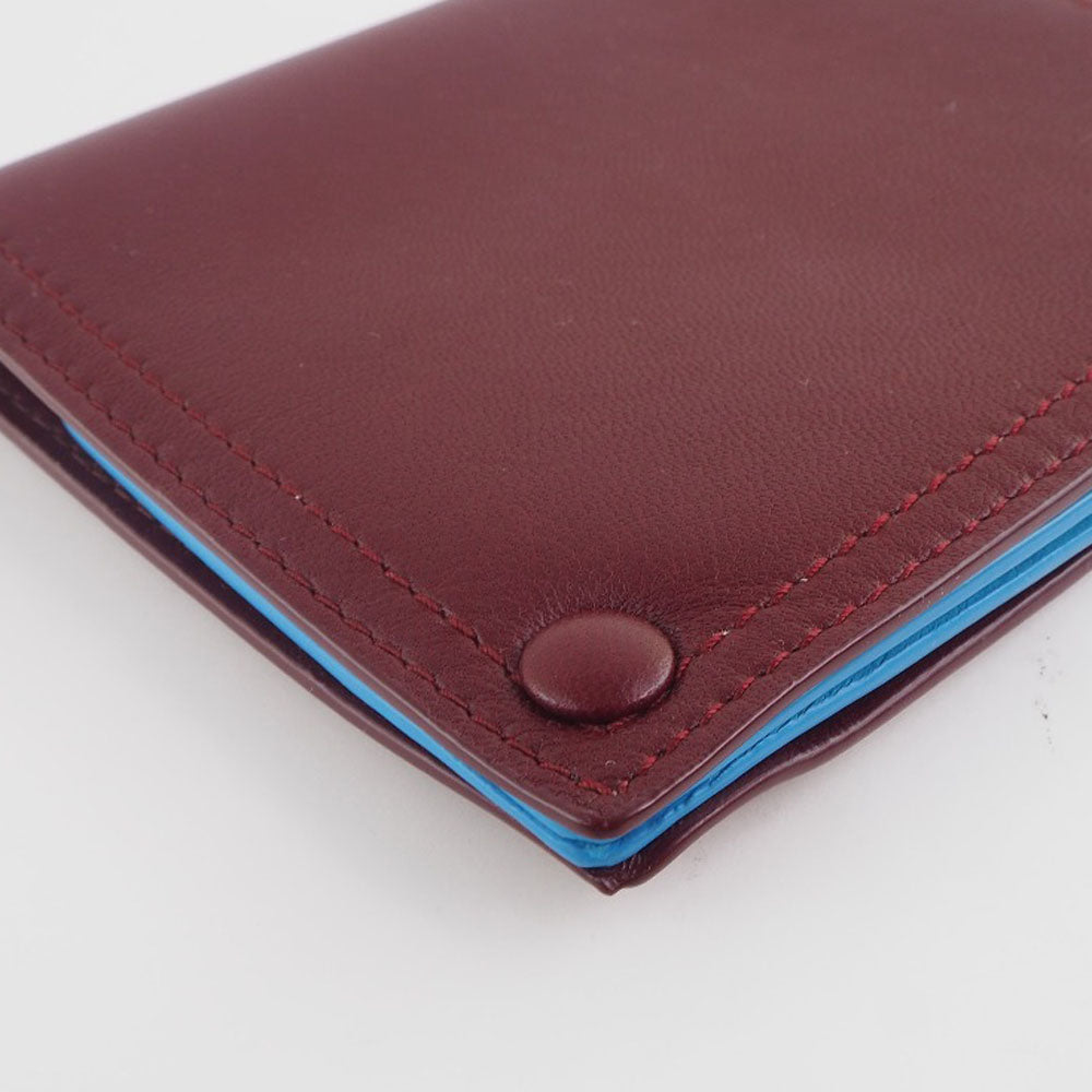 BOTTEGAVENETA Card Case leather Red unisex(Unisex)