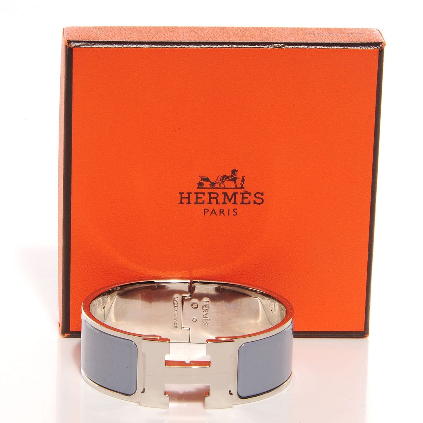 HERMÈS CLIC CLAC H ENAMEL WIDE CUFF BRACELET