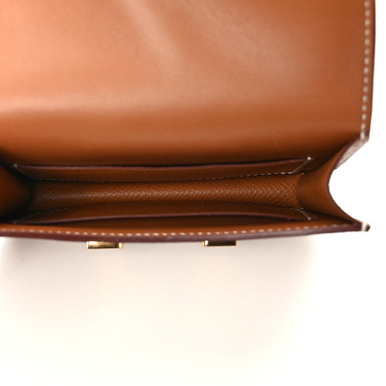 HERMÈS CONSTANCE EPSOM LEATHER MINI WALLET