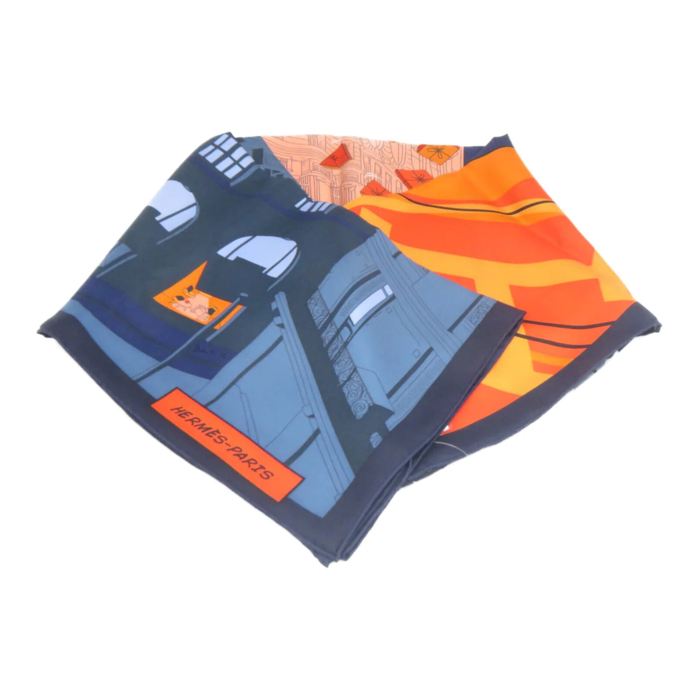 HERMÈS SPACE SHOPPING AU FAUBOURG SILK SCARF