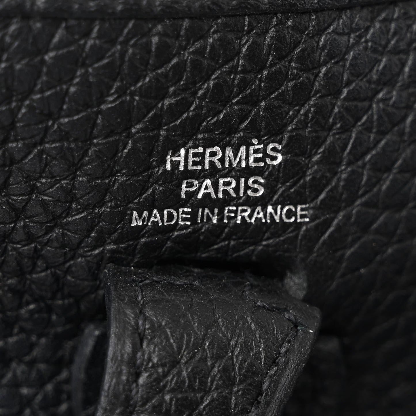 HERMÈS CLEMENCE MINI EVELYN TPM CROSSBODY BAG IN NOIR