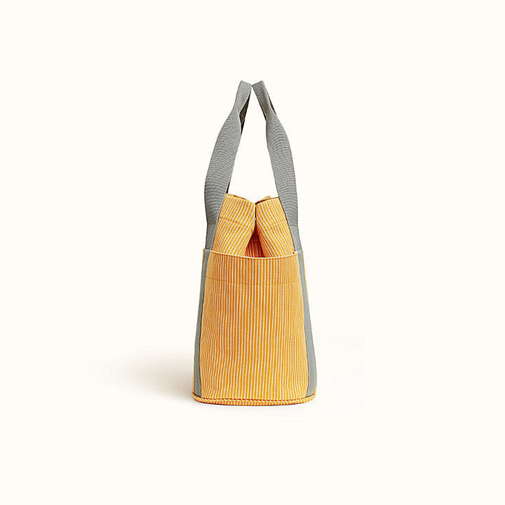 HERMÈS PASSE PASSE STRIPED NAPPY TOTE BAG