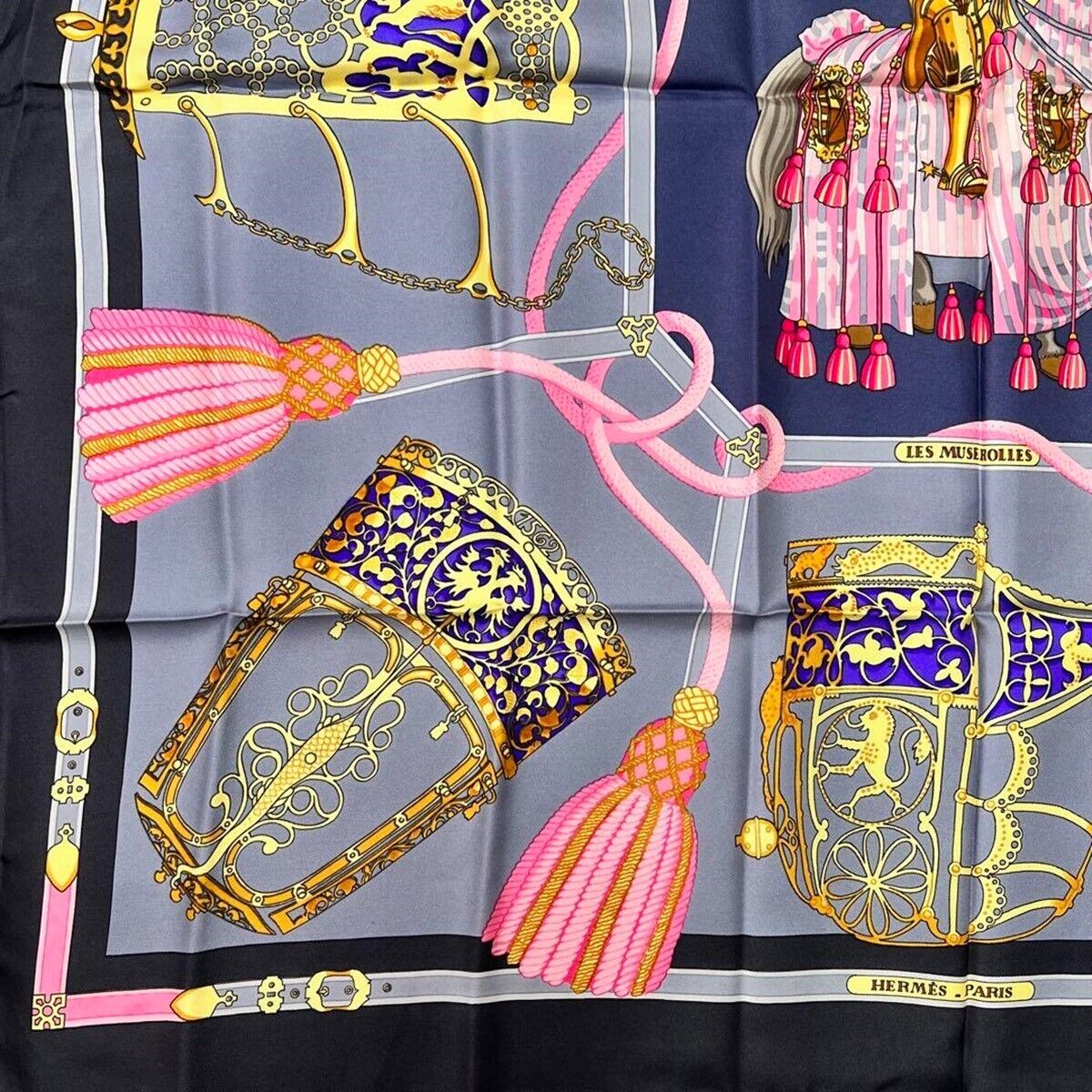 HERMÈS LES MUSEROLLES SILK SCARF