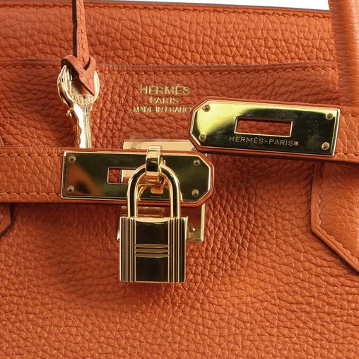 HERMÈS BIRKIN 40 TOGO LEATHER GOLD HARDWARE HANDBAG