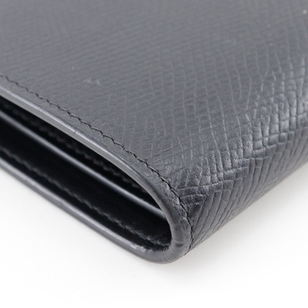 CELINE Bifold Wallet Calfskin black Medium strap wallet Women