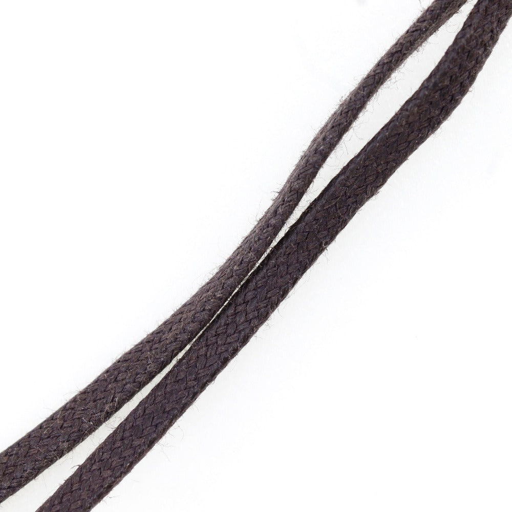 HERMES Necklace Buffalo horn Brown lacquer