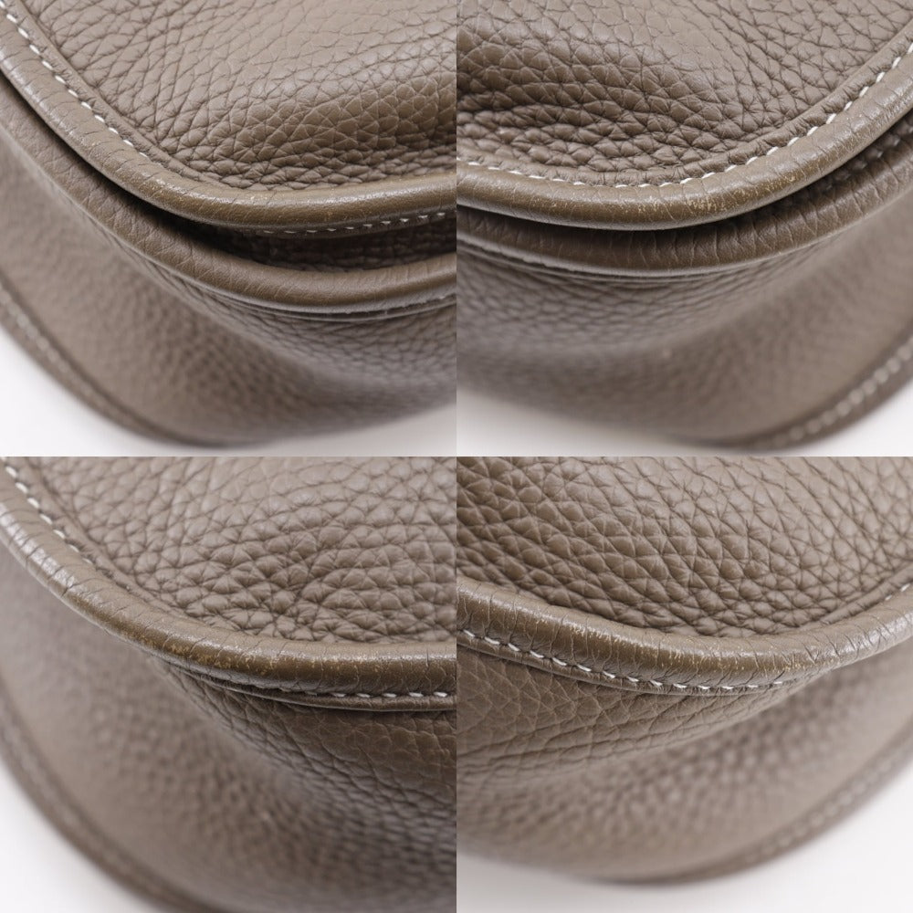 HERMES Shoulder Bag Taurillon Clemence Brown Evelyn Evelyn 3 GM Women