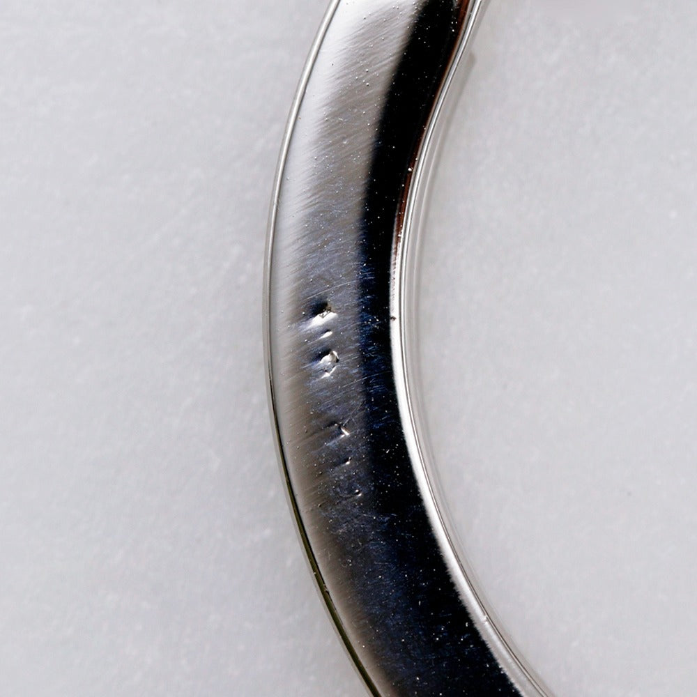 CHANEL key ring metallic Silver novelty COCO Mark Rouge Coco Women