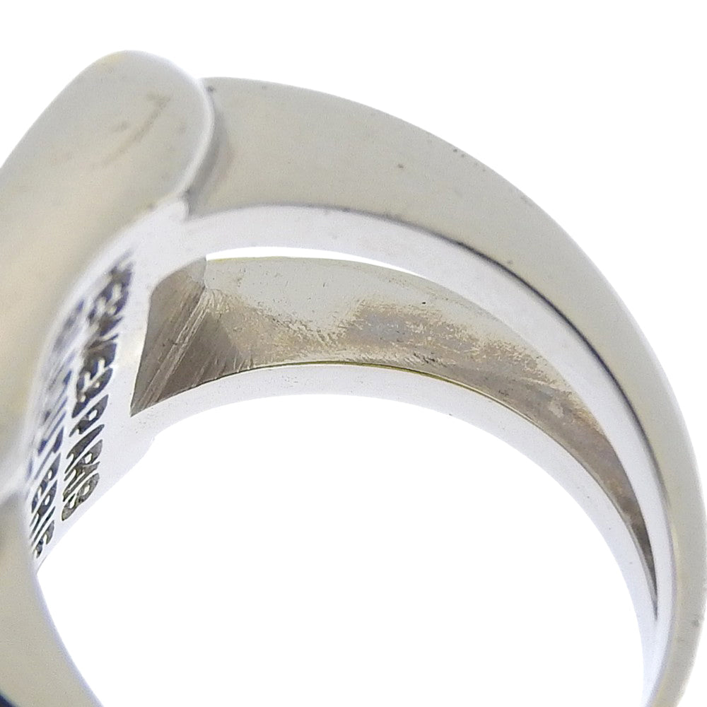 HERMES Ring Metal, Shell Silver BIJOUTERIE FANTAISIE Corozo Series