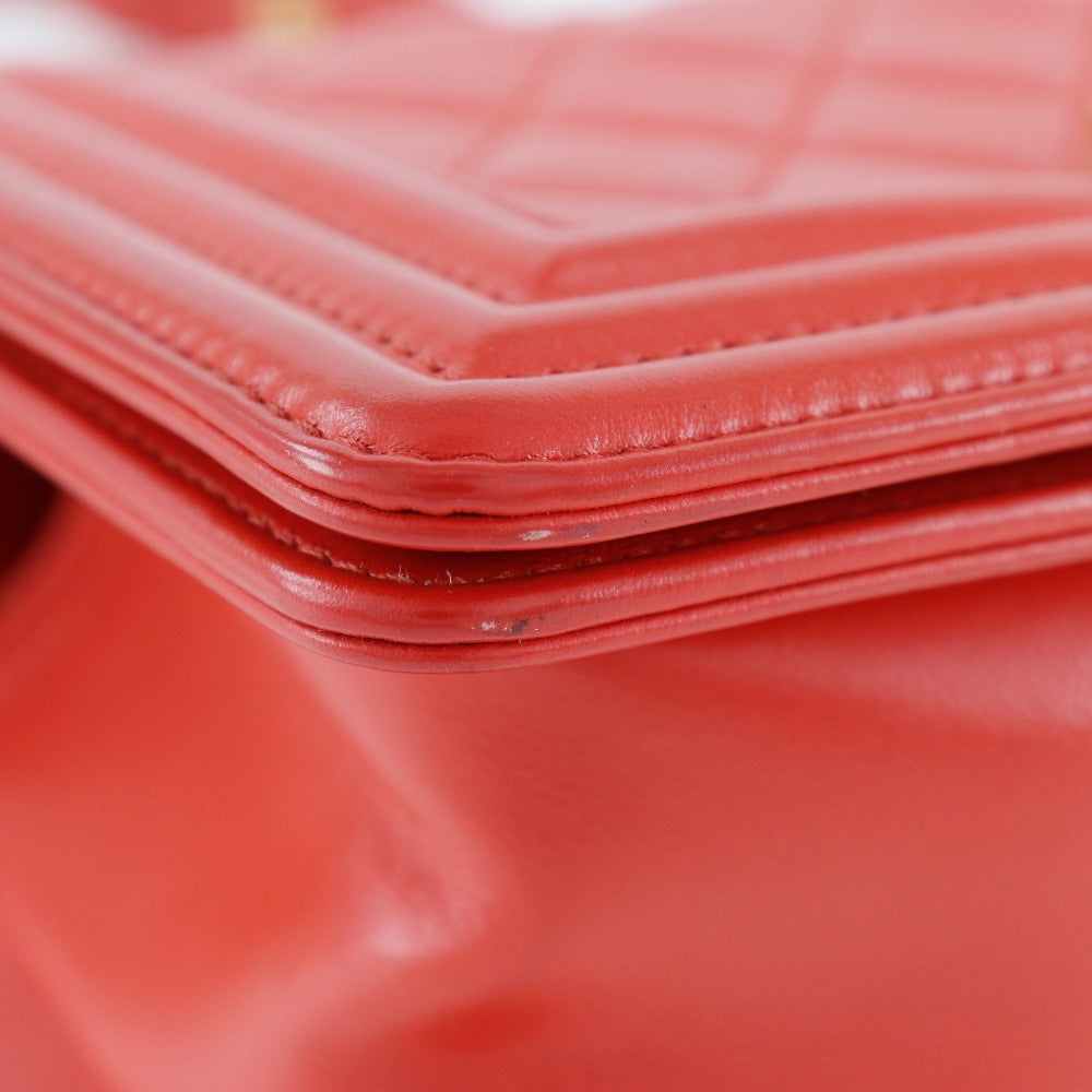 CHANEL Shoulder Bag lambskin Red Boy chanel ChainShoulder Women