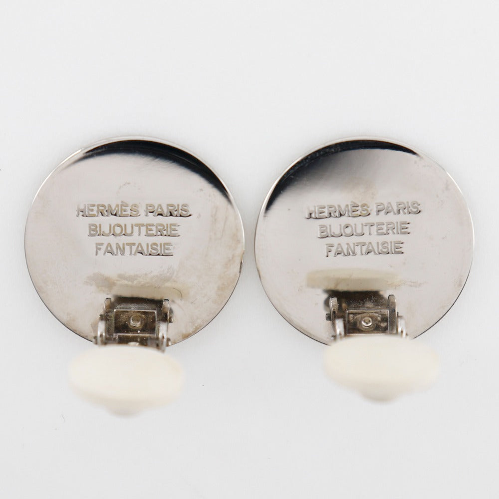 HERMES Earring metallic Silver BIJOUTERIE FANTAISIE Serie