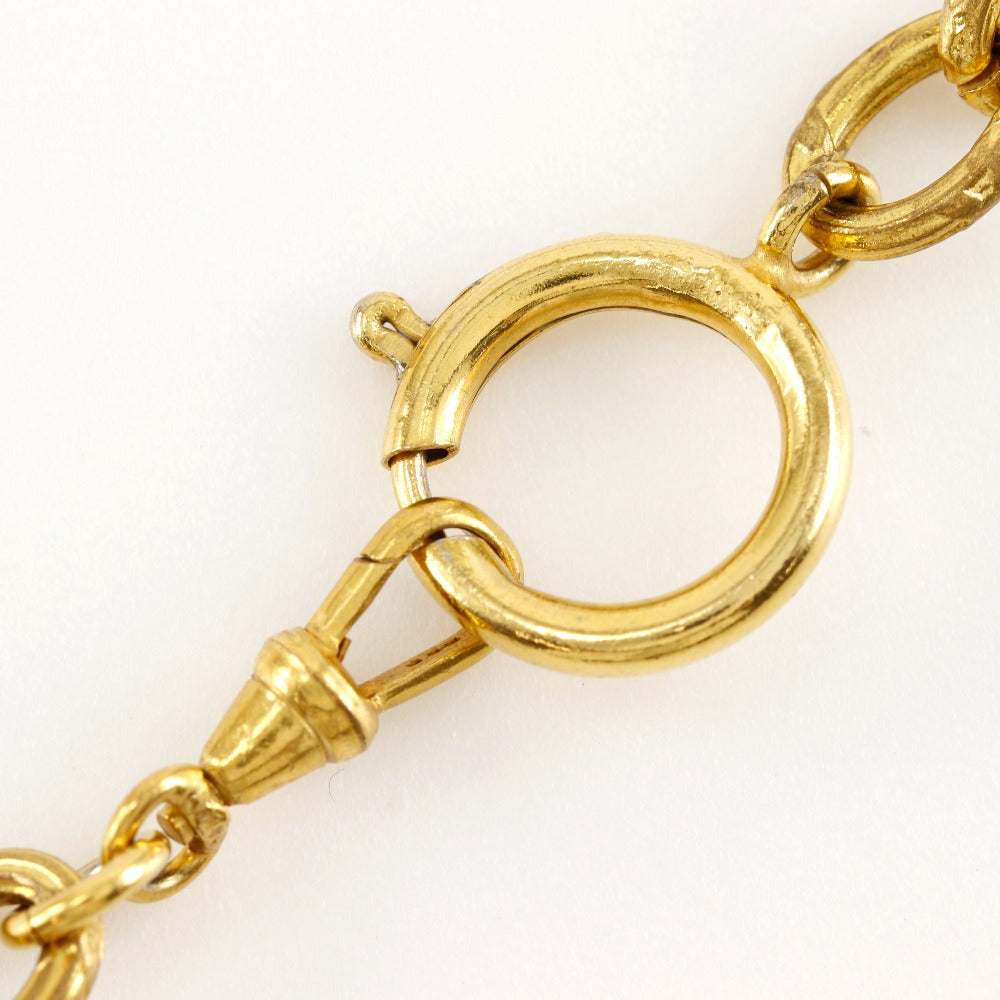 CHANEL Necklace Plated Gold gold vintage COCO Mark Women