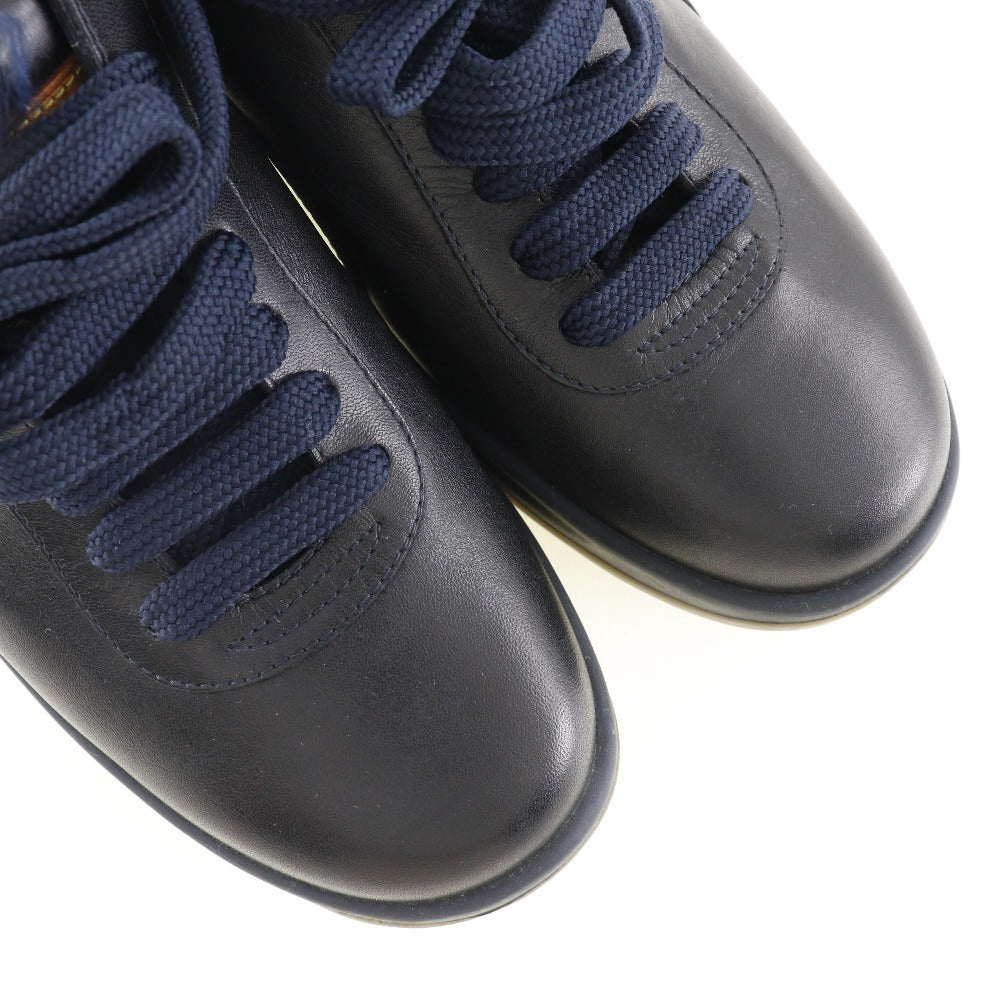 LOUIS VUITTON sneakers leather black shoes Women 36