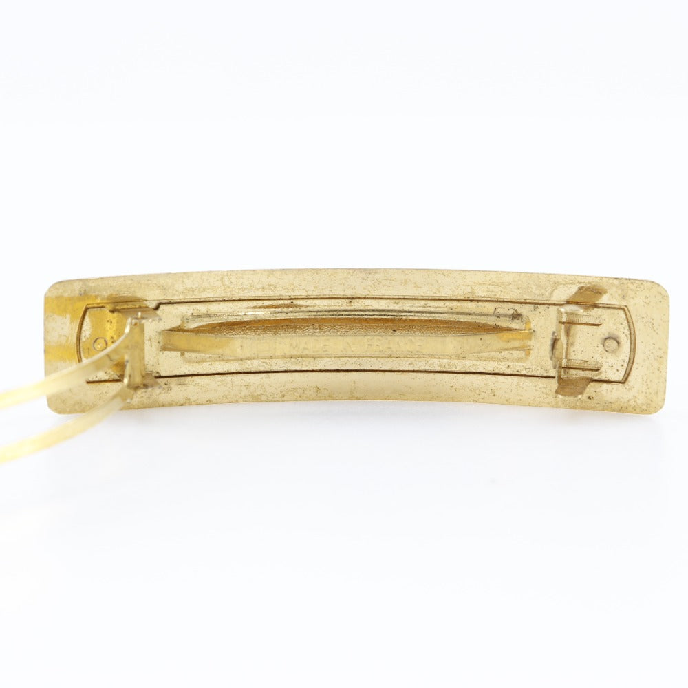 CHANEL Valletta Plated Gold gold vintage logo Women