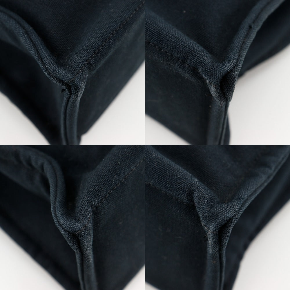 HERMES Handbag cotton black Tote Bag Fool ToeMM
