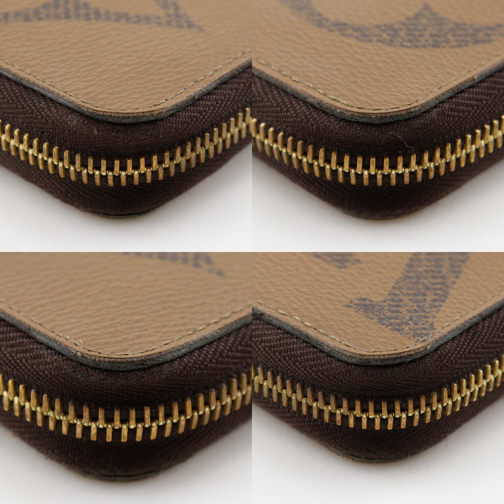 LOUIS VUITTON Long Wallet Purse M69353 Monogram canvas Brown Monogram Giant Reverse Zippy wallet