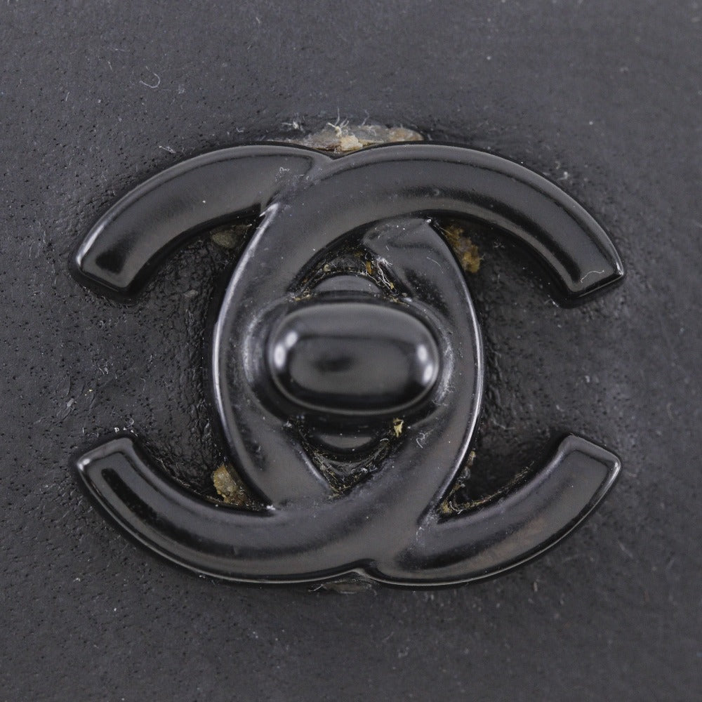 CHANEL Valletta Calfskin black COCO Mark Turn lock Women