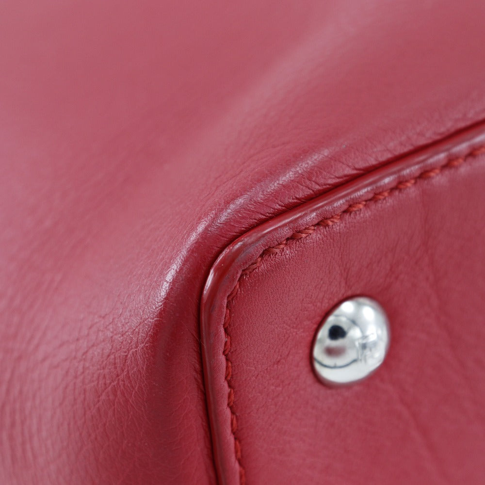 FENDI Handbag 8BH253 Calfskin Red 2WAYShoulder Petite to Jules Women