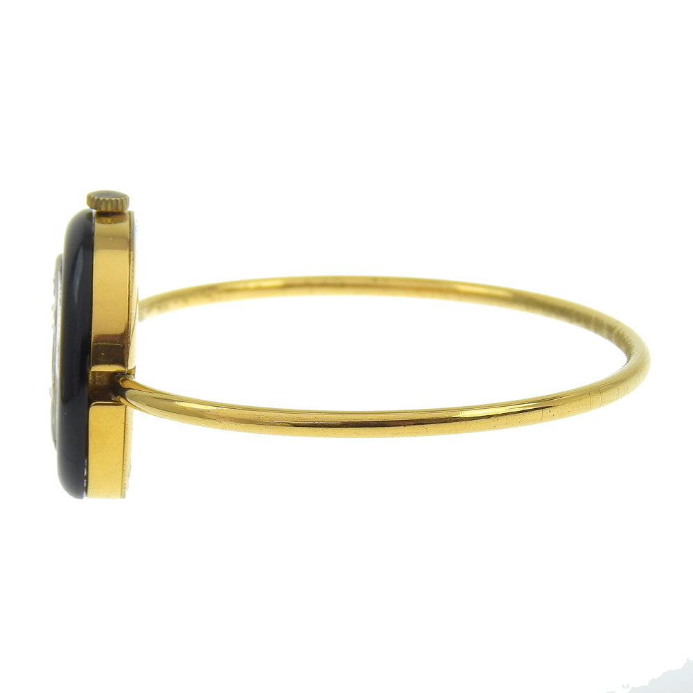 GUCCI Watches Quartz Plated Gold gold Change bezel White dial Women