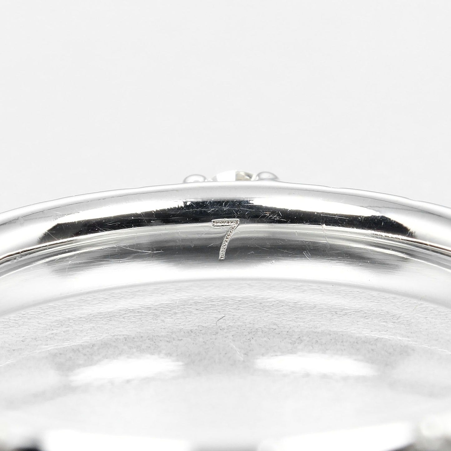 GUCCI Ring K18 White Gold, Diamond Silver Diamantissima 7
