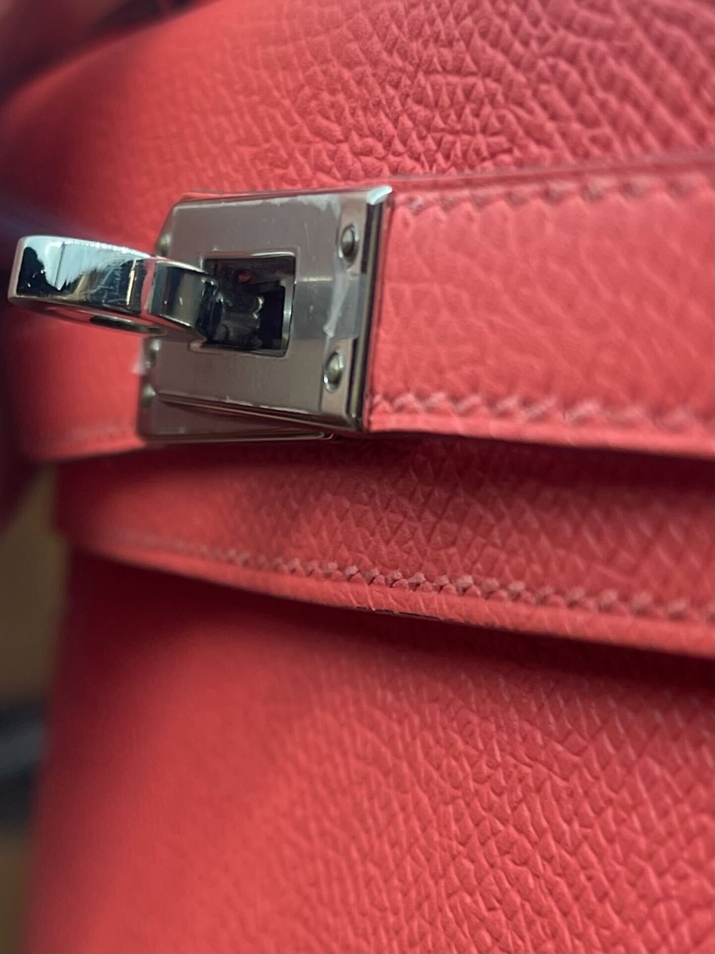 Luxury Hermes Kelly 20 Epsom Rose Jaipur Palladium Hardware