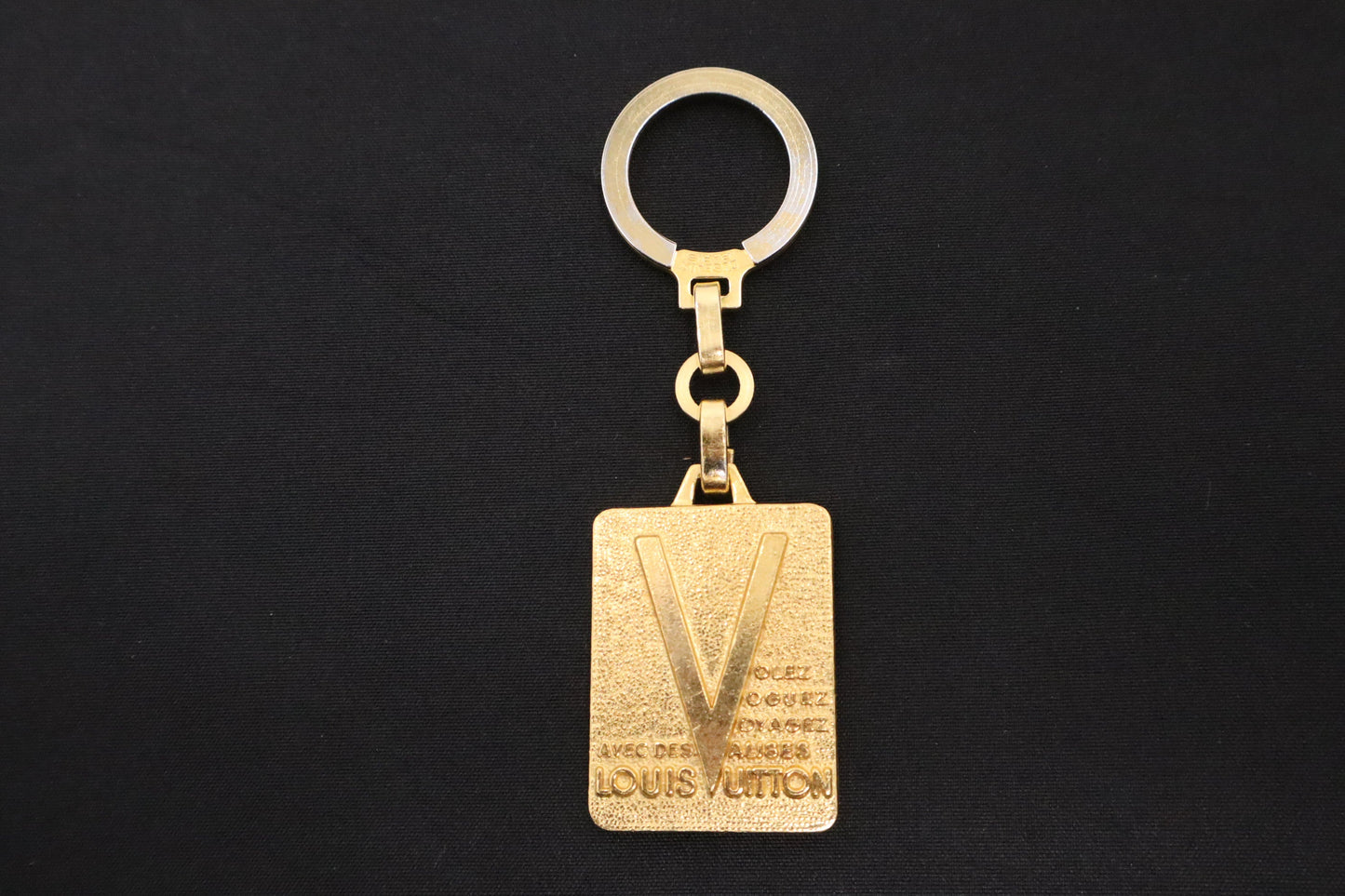 Louis Vuitton "Volez, Voguez, Voyagez" Key Ring