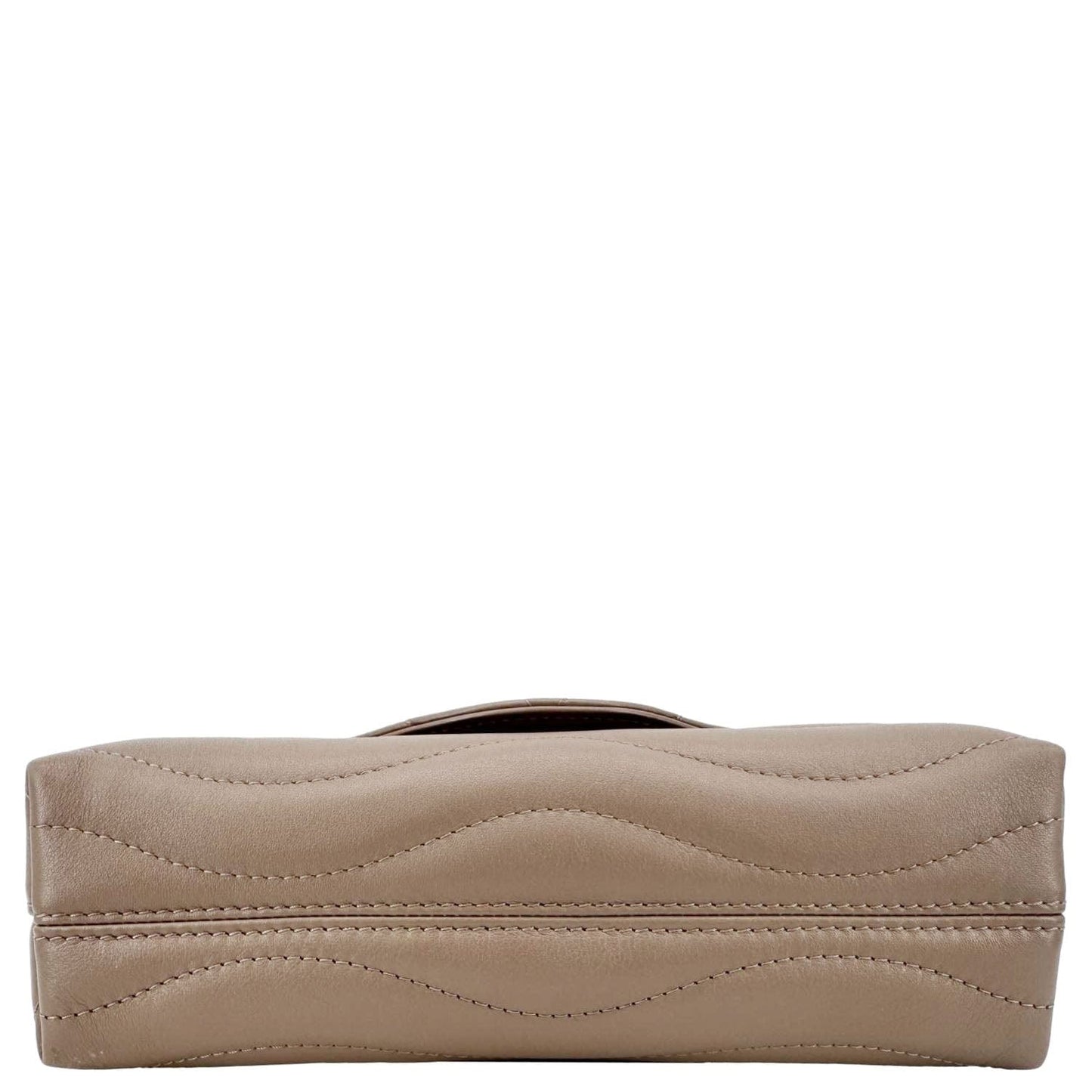 LOUIS VUITTON New Wave Chain MM Calfskin Leather Shoulder Bag Beige