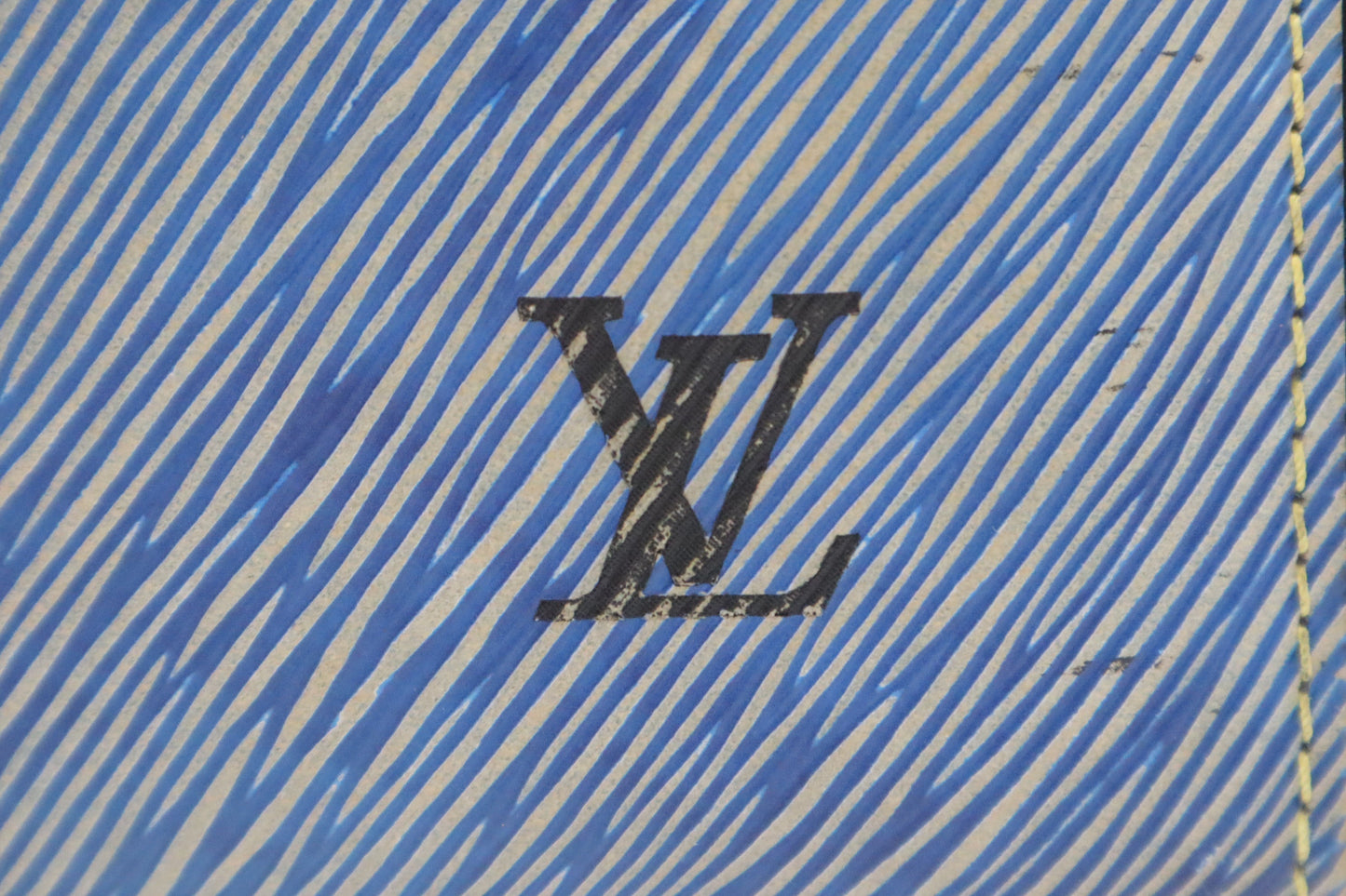 Louis Vuitton Speedy 25B in Blue Epi Denim Leather