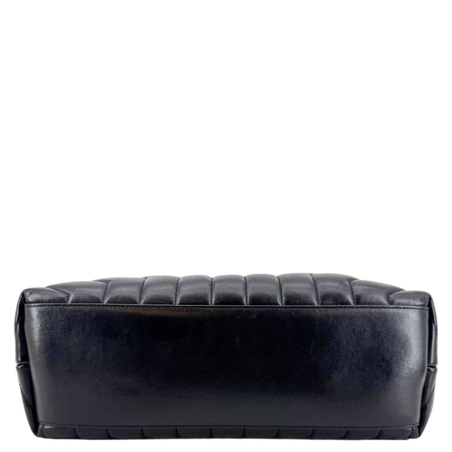 YVES SAINT LAURENT Loulou Large Matelasse Leather Chain Shoulder Bag Black