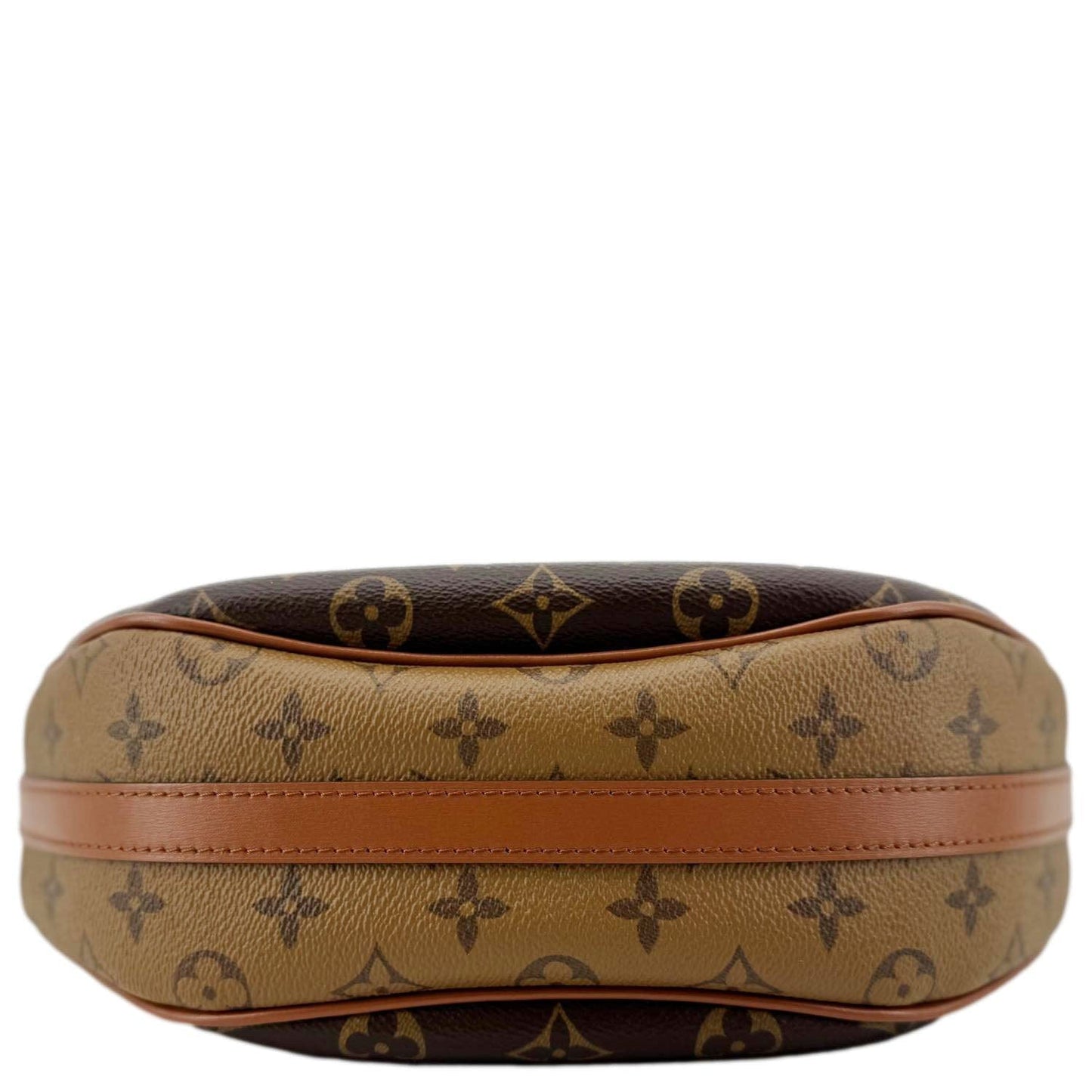 LOUIS VUITTON Loop Reverse Monogram Canvas Hobo Shoulder Bag Brown