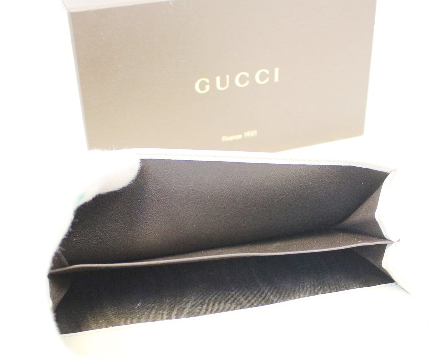 Gucci Sukey GG Guccissima Leather Off White Wallet