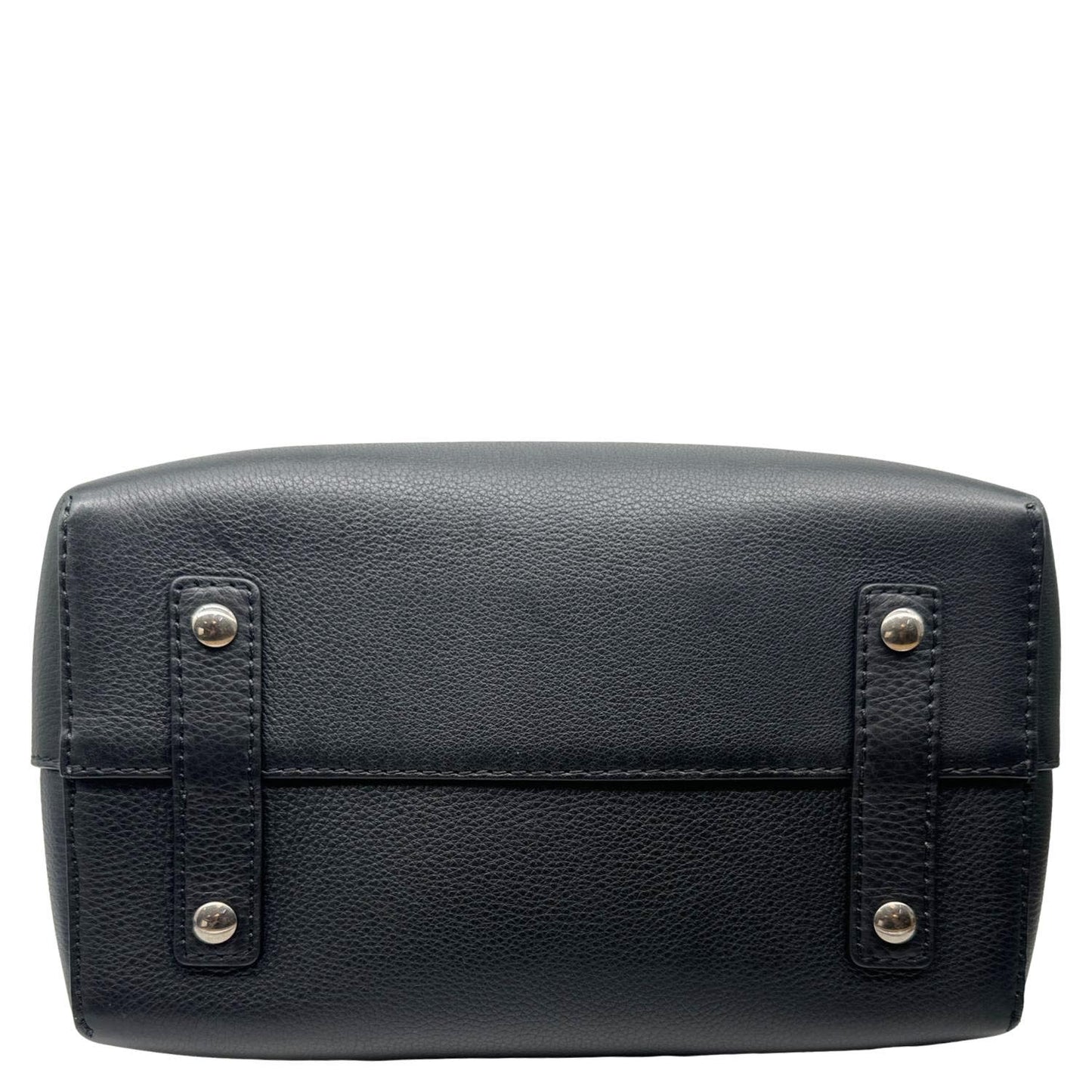 BURBERRY Pebbled Leather Belt Bag Black
