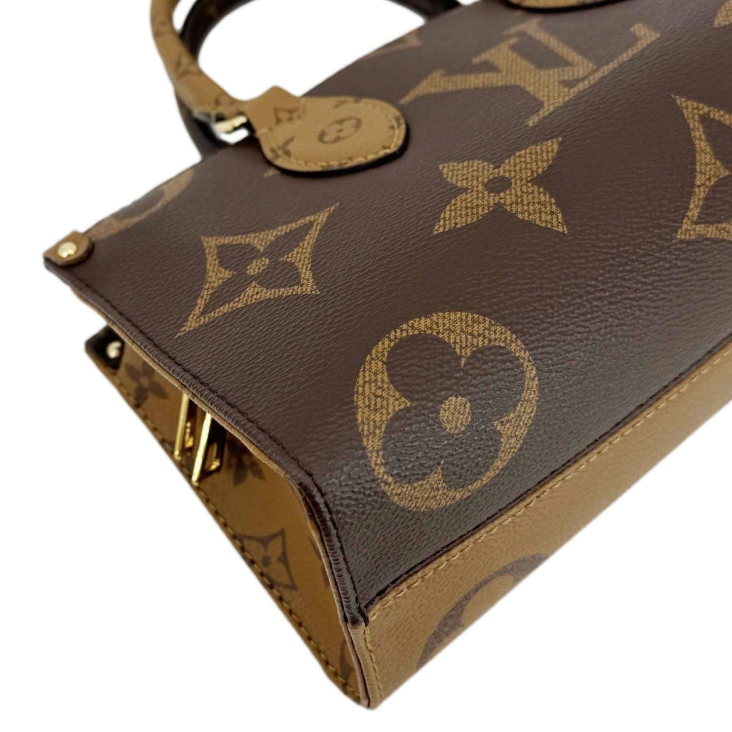 LOUIS VUITTON On-The-Go East West Monogram Canvas Chain 2way Shoulder Bag Brown