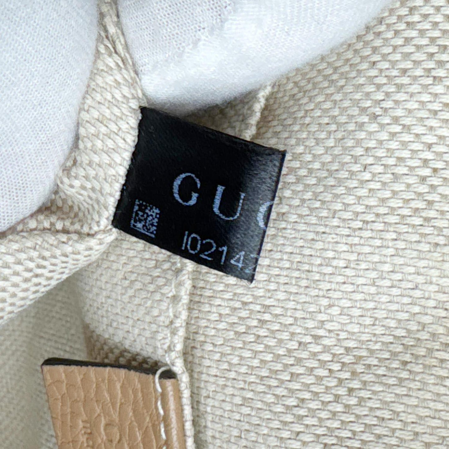 GUCCI Soho Disco Leather Camera Crossbody Bag Beige 308864