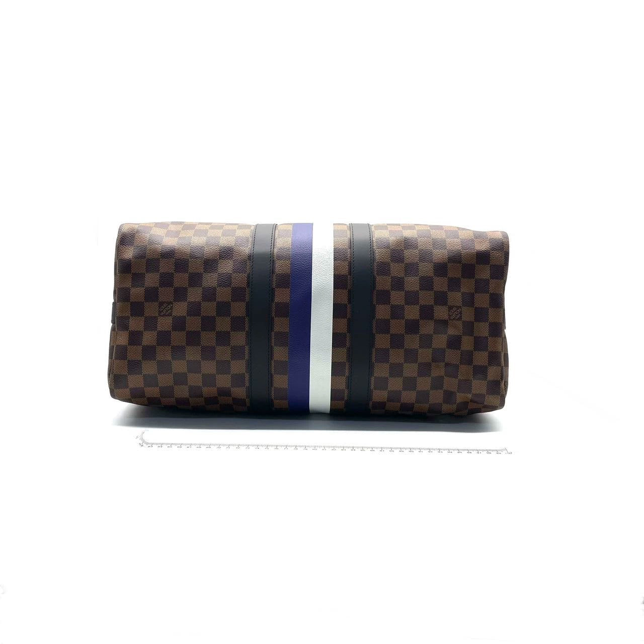 Louis Vuitton SS17 Savannah Keepall 45 Bandouliere Giraffe on Brown Damier Canvas