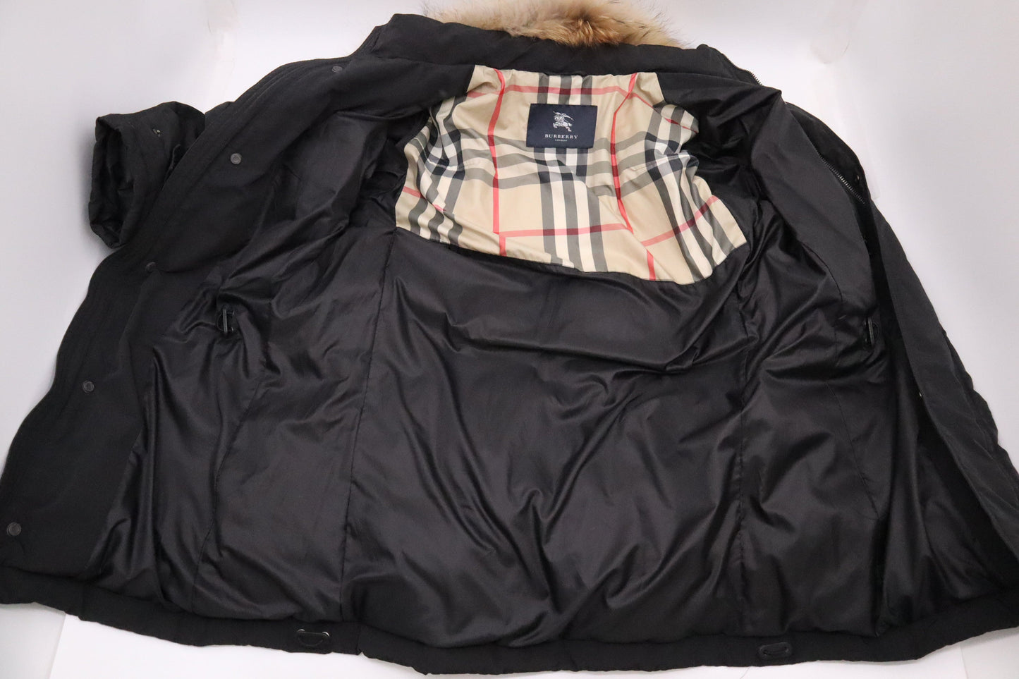 Burberry Black Down Coat
