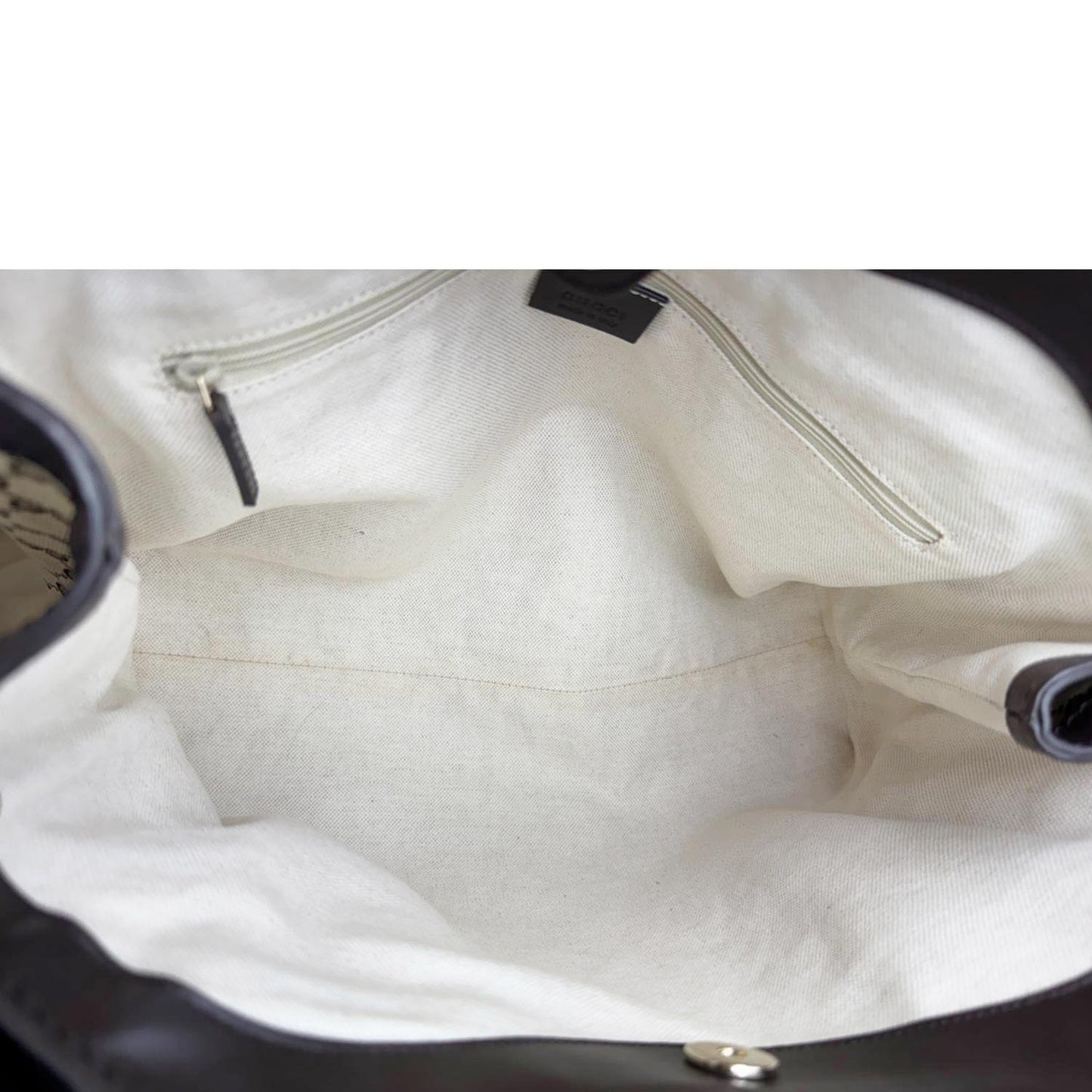 GUCCI Sukey Medium GG Canvas Tote Bag Beige 211944