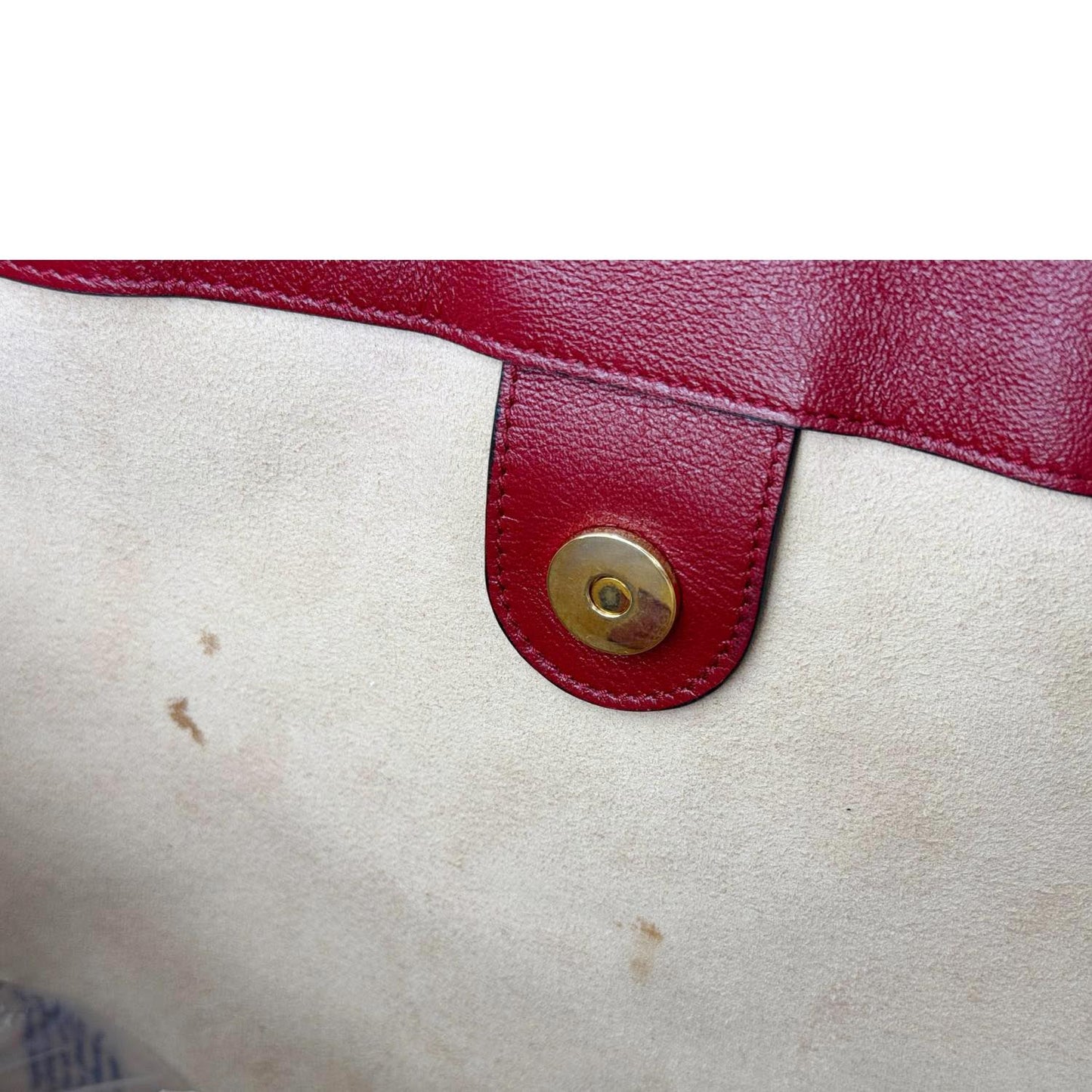 GUCCI Rajah Large GG Tweed Chain Tote Bag White 537219