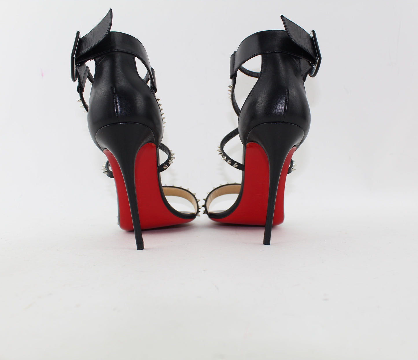 CHRISTIAN LOUBOUTIN CHOCA SPIKES 100 SIZE 38.5
